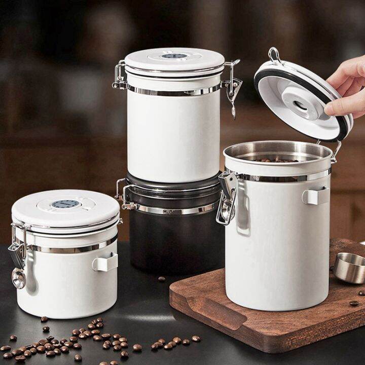 1-pcs-coffee-storage-container-stainless-steel-coffee-bean-can-sealing-coffee-filling-food-storage-container-1500ml-white