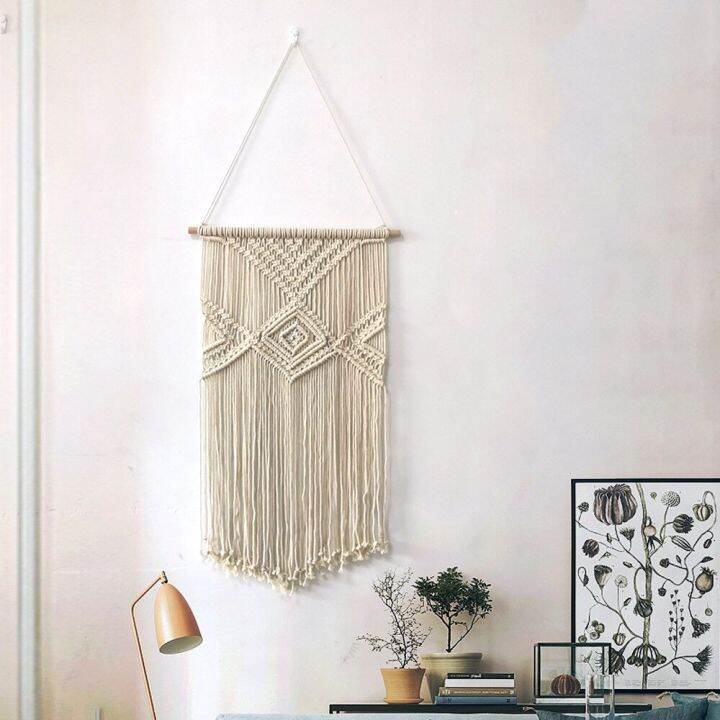 macrame-พรมทอแขวนผนังสไตล์โบฮีเมียนสำหรับ-z024ห้องนั่งเล่นตกแต่งบ้านพื้นหลังโซฟาแต่งพู่พรมศิลปะแขวนผนังสไตล์นอร์ดิก