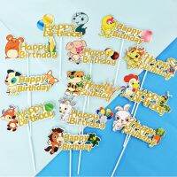 Zodiac เค้ก Topper สัตว์ไม้เสียบเค้ก Happy ที่ตกแต่งเค้กวันเกิดวันเกิด Party Supplies สำหรับเด็ก