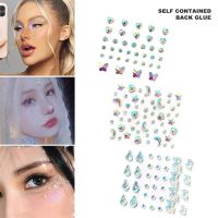 3D Eyes Face Makeup Jewels Stickers Self Adhesive Beauty Pearl Temporary Tattoo Festival Body Art Decorations Nail Diamond