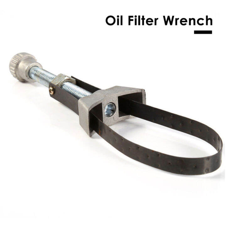 Car Auto Oil Filter Removal Tool Strap Wrench Adjustable 60mm To 120mmf Maintenance Tool Wrench