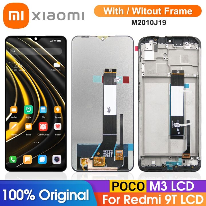 653 Redmi 9t Display Screen Assembly For Poco M3 M2010j19cg Lcd Display Digital Touch Screen 6467