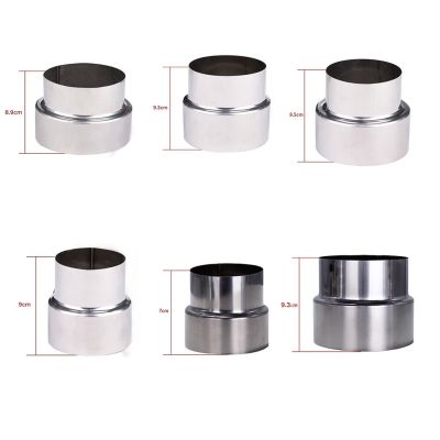 Exhaust Pipe Adapter Stainless Steel Flue Liner Reducer Tubing Connector Chimney Adaptor Multiple Size Stove Pipe Liner Watering Systems Garden Hoses