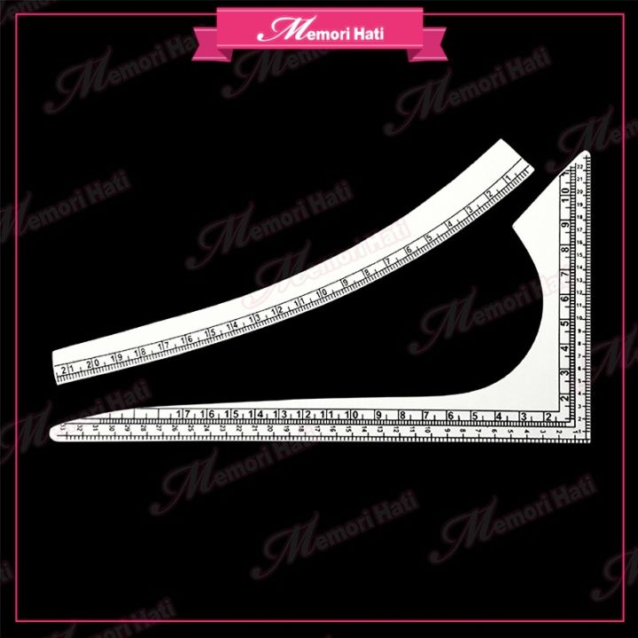 PVC Tailor Ruler/Tailoring Accessories/Set Barang Jahitan/Set Pembaris  Jahit Plastik