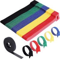 30/20/10Pcs Releasable Cable Ties Colored Nylon Cable ties Strap Hook Loop Wrap Zip Bundle Ties Cable Wire Management Cable Management