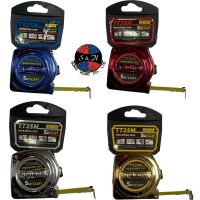 AT INDY รุ่น : TT25M ตลับเมตร หุ้มยาง 5 เมตร (Measuring Tape 5 m.) 4 สี