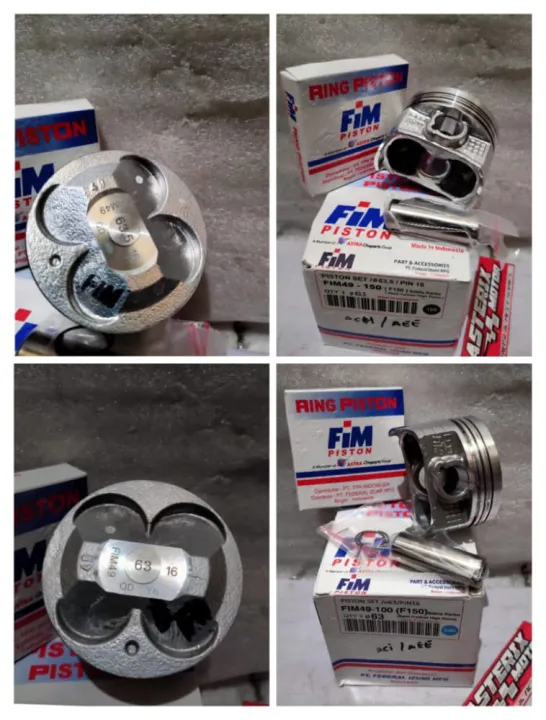 Piston set Seker Seher Fim Suzuki satria Fu Satria 150 F 63 63,5mm Pin