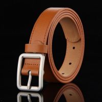 PU Leather Belt Youth Black Fashion Casual Luxury Design Unisex Western Denim Jeans Accessories Brown Pin Buckle Girdle