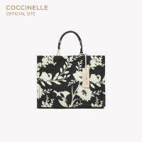 COCCINELLE NEVER WITHOUT BAG FLOWER JACQUARD HANDBAG 180201 กระเป๋าถือผู้หญิง