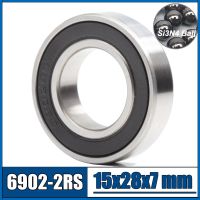 6902 Hybrid Ceramic Bearing 15x28x7 mm ABEC-1 1PC Bicycle Bottom Brackets Spares 6902RS Si3N4 Ball Bearings For DT Swiss 350