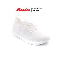 Bata บาจา รองเท้าผ้าใบ รองเท้าผ้าใบหุ้มส้น รองเท้าผ้าใบผูกเชือก สนีกเกอร์ รองเท้าระบายอากาศ รองเท้าลำลอง สำหรับผู้หญิง รุ่น Benne สีขาว 5591013