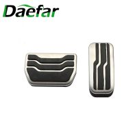 Stainless Steel Car Pedals Car Gas Brake Pedal Pads Cover For Ford New Mondeo Edge 2015 2017 AT Accessories