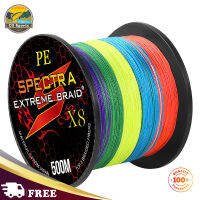 1ม้วน8 Strands สายตกปลาที่มีสีสัน100/300/500M Extreme Strong Braided สายตกปลา Fishing Tackle