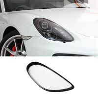 For Porsche Cayman 981 2012-2016 Headlight Transparent Lampshade Head Light Cover Lamp Shell Headlights Lens