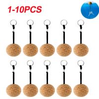 【YD】 1-10PCS Chain 50mm Buoyant Floating Keyring Kayak Float Keychain