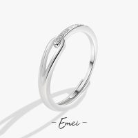 Ring Womens Ins Indifferent Style Small Crowd Plain Circle Personality High-end Sense Sparkling Open Ring