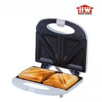 HOUSE WORTH เครื่องทำแซนวิช เครื่องทำขนมปังแซนวิช รุ่น HW-293 สีขาว Sandwich Maker HW293 ขนาด 2 ช่อง