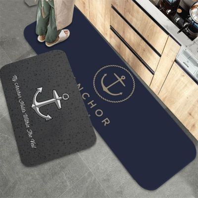 （A SHACK） BoatKitchen Mat INSSoft Bedroom FloorLaundry Room Mat Anti-Skid Hotel Decor Mat