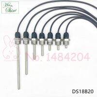 : “-- หัววัดเซ็นเซอร์อุณหภูมิดิจิตอล DS18B20เกลียวสกรู BSP 1/2 "สายเคเบิล PVC 3เส้นยาว1ม. SUS304เครื่องตรวจจับความร้อนสเตนเลสสตีล