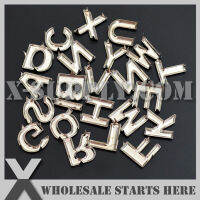 DIY Punk Metal Letter Studs with Prongs for Leather CraftBagShoeClothing, 26 Letters in Stock