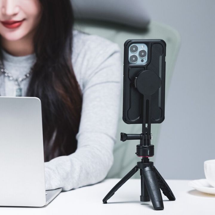 o-lock-พอร์ตกล้องแอคชั่นแคมเมราเชื่อมต่อกับที่วางโทรศัพท์-tripod-gopro-อะแดปเตอร์-gopro-แบบแม่เหล็ก