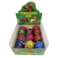 ?ไดโนเสาร์ไข่ช็อคโกแลตกับของเล่นเซอร์ไพรส์ 24 ชิ้น DINOSAURS EGG CHOCOLATE WITH SURPRISE TOY