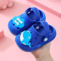 Boys Baby Whale Hole Sandals Cute Cartoon Slippers Breathable Non Slip Beach Sports Shoes Walking Sandals Childrens Shoes