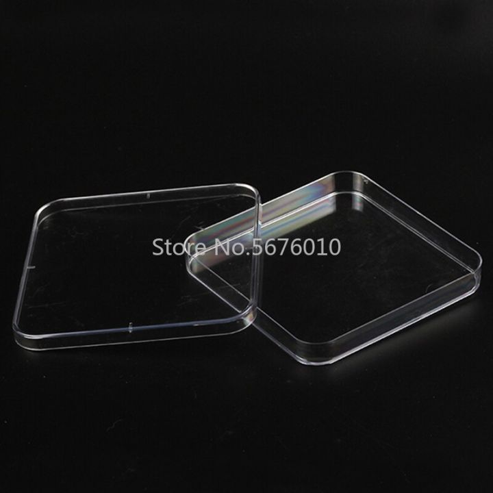 10pcs Lab 13x13cm Disposable Sterile Plastic Square Petri Dishes ...