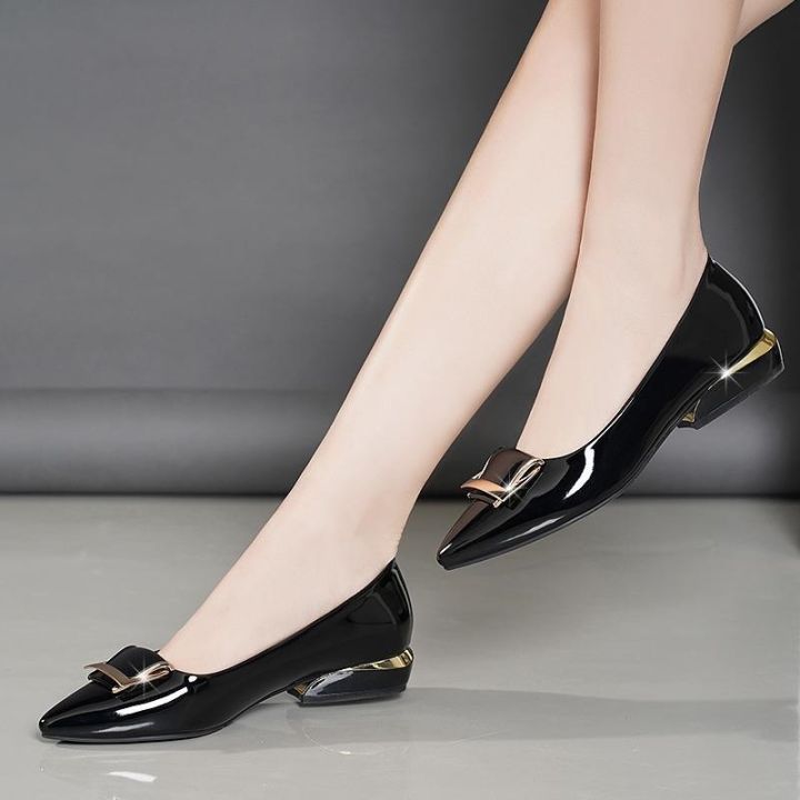 cresfimix-zapatos-dama-รองเท้าส้นสี่เหลี่ยมสีแดงสำหรับคลับปาร์ตี้คลาสสิก-b5996รองเท้าปั๊มพ์หนังสีเบจหวานลำลองสำหรับผู้หญิง