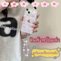 ?ส่งจากไทยใน24ชม.?เคสไอโฟน 14 13 12 11 Pro Max เคส iPhone 11 ดอกไม้ พร้อมเครื่องประดับ พกง่ายๆ การป้องกันการตก Case