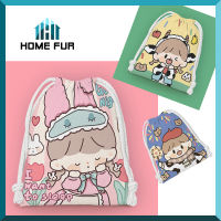 Home Fur (❤ ω ❤) กระเป๋าเก็บของ กระเป๋าแบบรูดเชือก สําหรับใส่เสื้อผ้า รองเท้า ชุดชั้นใน เหมาะกับการพกพา เล่นกีฬา ✿