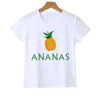 Funny Summer T-shirt New Ananas Boys/Girls Short Sleeve Pineapple Child Tee Shirt Femme Casual T-shirt for Kids Tops Z29-8