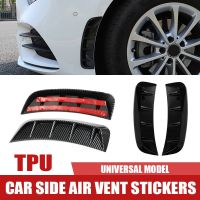 2pcs Car Front Bumper Wing Air Intake Ventilation Hood Exterior Decorative Sticker Cover Car Styling Leaf Plate Wing Car Sticker