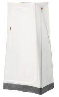 VUKU Wardrobe, white 74x51x149 cm (วูคู ตู้เสื้อผ้า, ขาว 74x51x149 ซม.)