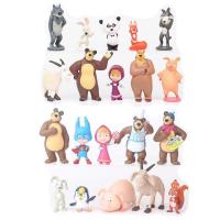 [2023] โมเดล Masha และหมี Masha และหมี ของตกแต่งเค้กรถของเล่นของเล่นตุ๊กตาของเล่นของขวัญ