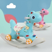 Ngựa Bập Bênh Cho Bé Yêu, Xe Chòi Chân 2 in 1 Có Nhạc Cực Xịn - KAWAII BABY