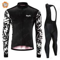 ❀✢๑ Men 39;s Cycling Jersey 2022 Team raphaful Road Bike Winter Cycling Clothing MTB Cycling Bib Pants Men Ropa Ciclismo Thermal Fleece