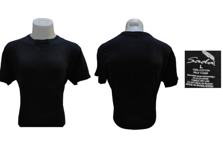 ไซส์-l-เสื้อยืดสีดำ-เสื้อยืดมือสอง-สีพื้น-สภาพดี-ล่าสุด