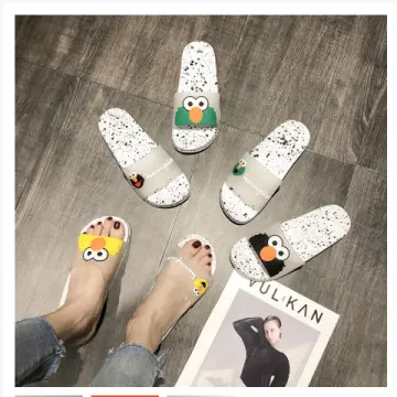 Transparent strap slippers hot sale