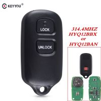 【COOL】 BEERIS mall KEYYOU สำหรับ Toyota HYQ12BAN HYQ12BBX 2000 2001 2002 2003 2004 2005 2006 2007 2008 Keyless รถรีโมทคีย์314.4Mhz 2 2 + 1ปุ่ม