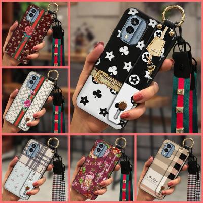 cute armor case Phone Case For Nokia X30 Simple Lanyard Anti-knock Anti-dust TPU Small daisies waterproof Shockproof