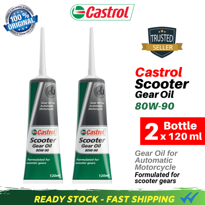 Castrol Scooter Gear Oil 80W90 / Minyak Gear Skuter Castrol 120ml x