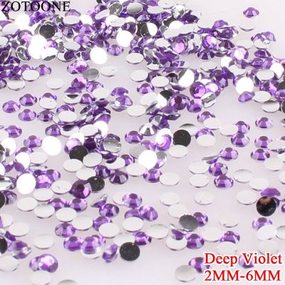 【CW】 ZOTOONE Deep Resin Rhinestone Decoration Strass Flatback Non Hotfix Rhinestones Applique