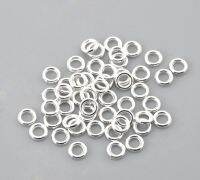 {BUSA Fashion Accessories} DoreenBeads 100/500PCs Silver Color Soldered Closed Jump Rings ผลการค้นหาสำหรับเครื่องประดับ DIY ทำ4 6 8 14มม. (1/8 Quot;) Dia.)