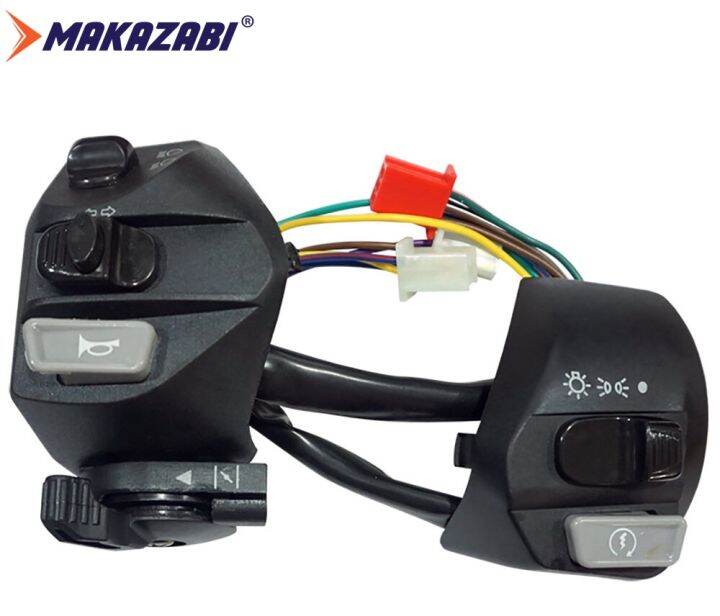 Pair 12V Motorcycle 7/8 Handlebar Control Switch Horn Turn Signal