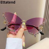 【YF】✢  Fashion Sunglasses for Overszied Luxury Brand Rimless Glasses Ladies Y2k Eyewear De Sol