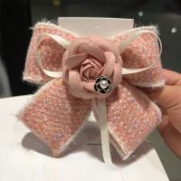 High Quality Beauty Camellia Flower Tie Hair Rope Strap Ring Rose Bowknot Bows Hairband Girl Accessoire Barette Cheveux Femme