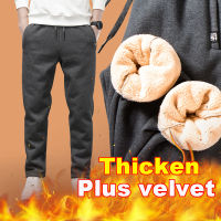 Winter Pants Men Fleece Lined Thick Warm Jogger Pants Men Fashion Clothing Bottoms Drawstring Running Pants Men 2021 Trends