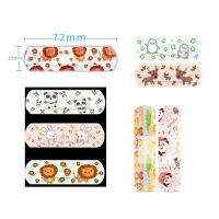 【CW】 100pcs/set Cute Cartoon Medical Patch Waterproof Wound Adhesive Bandages Dustproof Breathable First Band Aid Adhesive for Kids