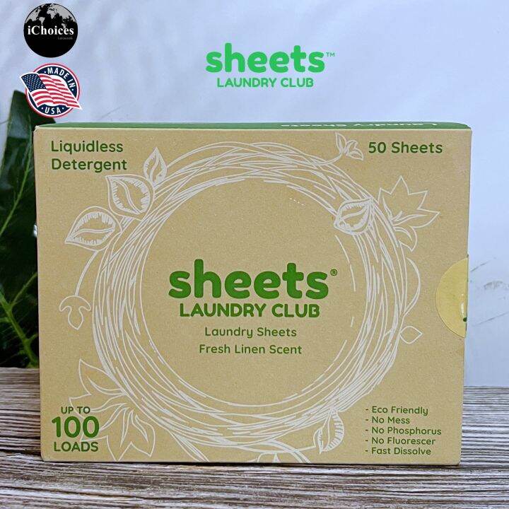 [Sheets] Laundry Club Sheets Laundry Sheet Fresh Linen Scent 50 Sheets